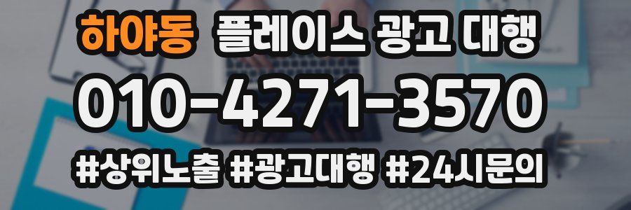 하야동 플레이스 광고 대행
