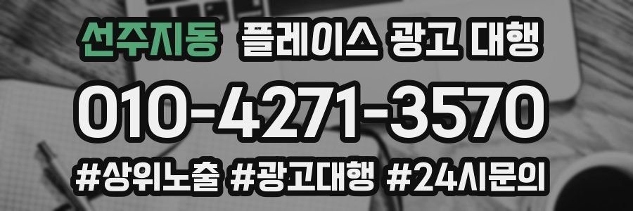 선주지동 플레이스 광고 대행