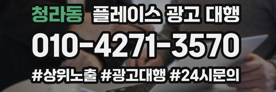 청라동 플레이스 광고 대행