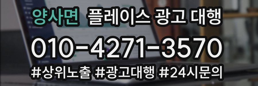 양사면 플레이스 광고 대행