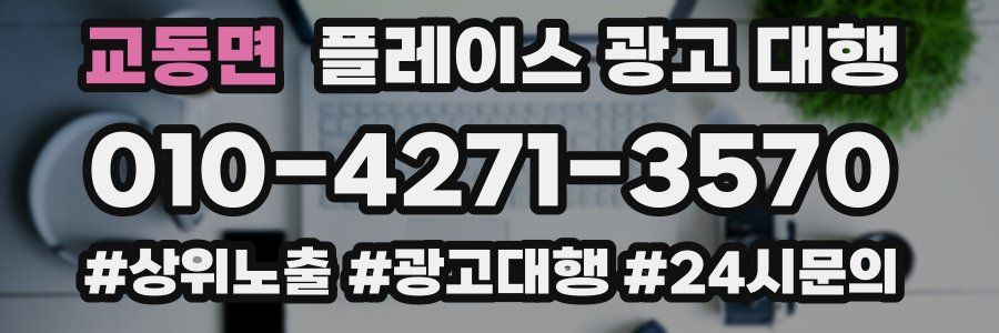교동면 플레이스 광고 대행
