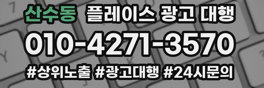 산수동 플레이스 광고 대행