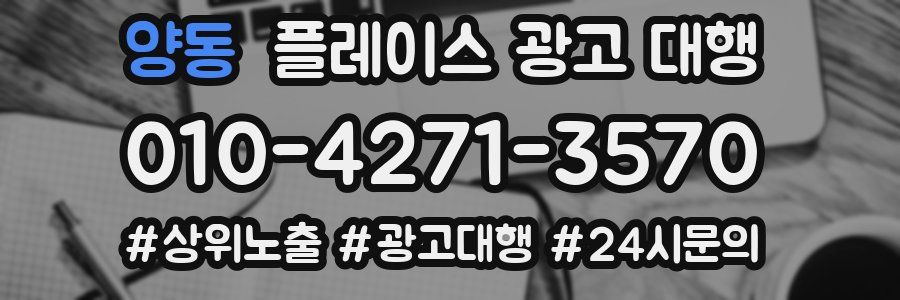 양동 플레이스 광고 대행