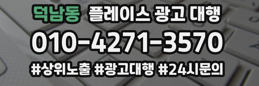 덕남동 플레이스 광고 대행