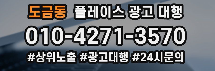 도금동 플레이스 광고 대행