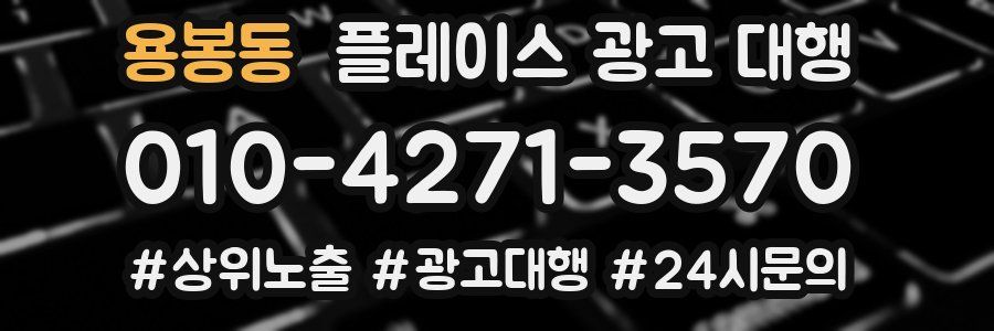 용봉동 플레이스 광고 대행