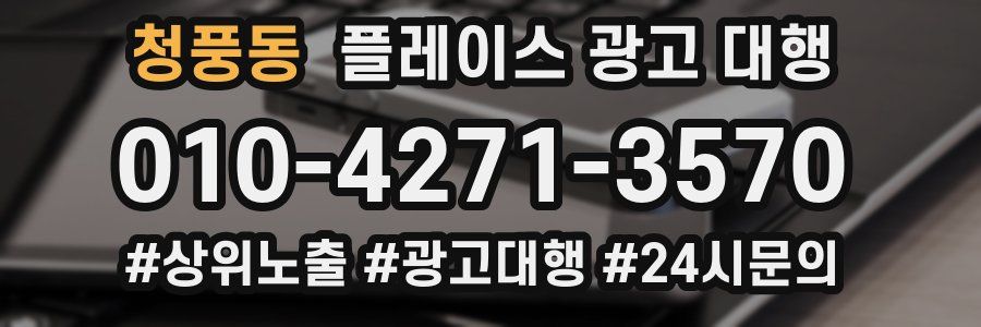 청풍동 플레이스 광고 대행