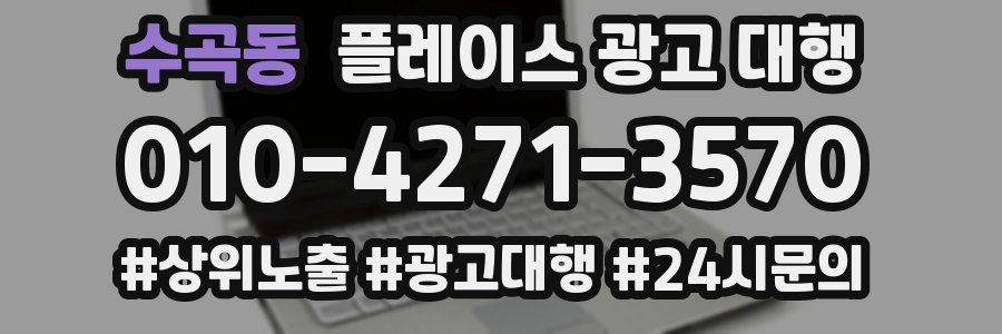 수곡동 플레이스 광고 대행