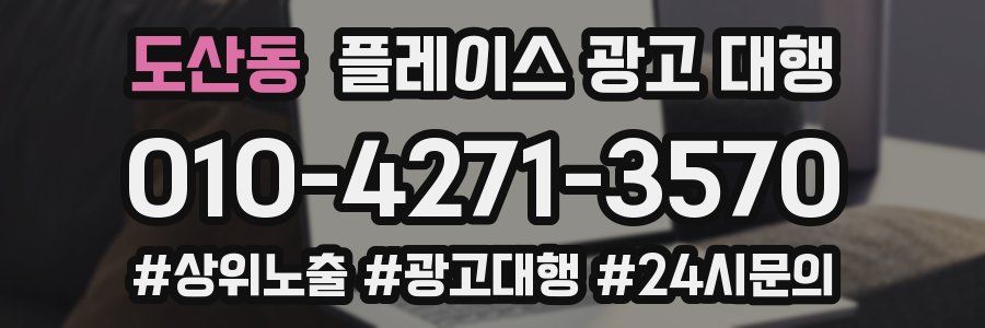 도산동 플레이스 광고 대행