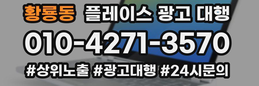 황룡동 플레이스 광고 대행