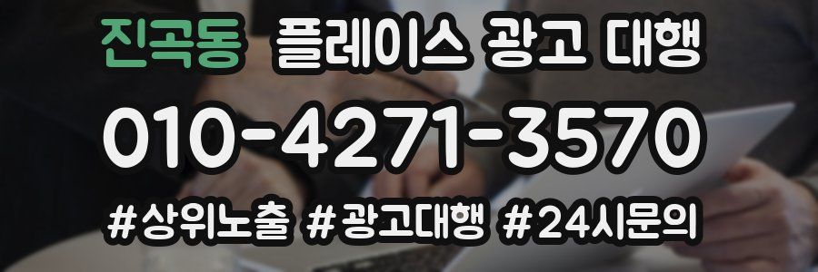 진곡동 플레이스 광고 대행