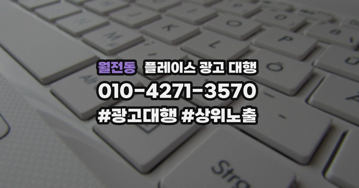 월전동 플레이스 광고 대행