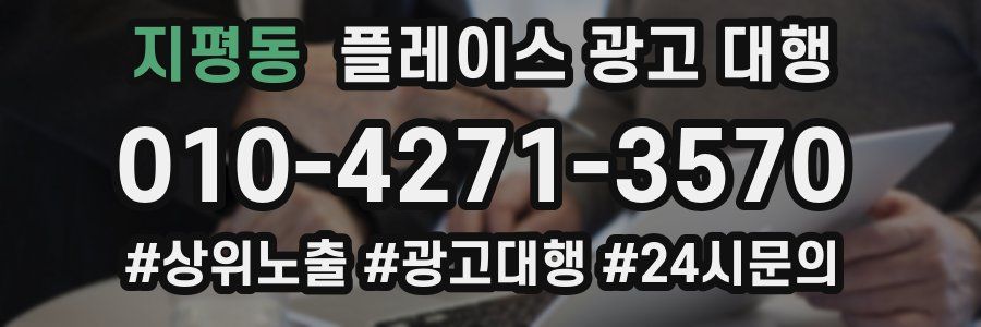 지평동 플레이스 광고 대행