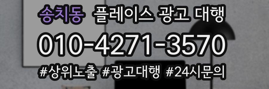 송치동 플레이스 광고 대행