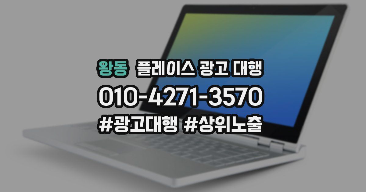 왕동 플레이스 광고 대행