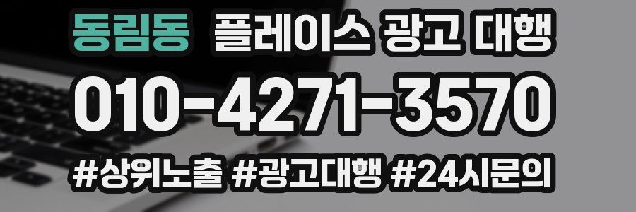 동림동 플레이스 광고 대행
