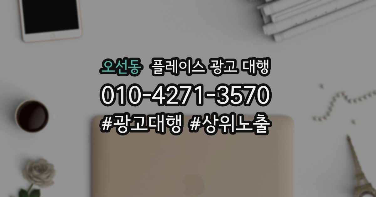 오선동 플레이스 광고 대행