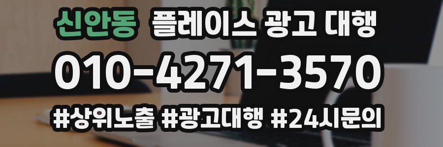 신안동 플레이스 광고 대행
