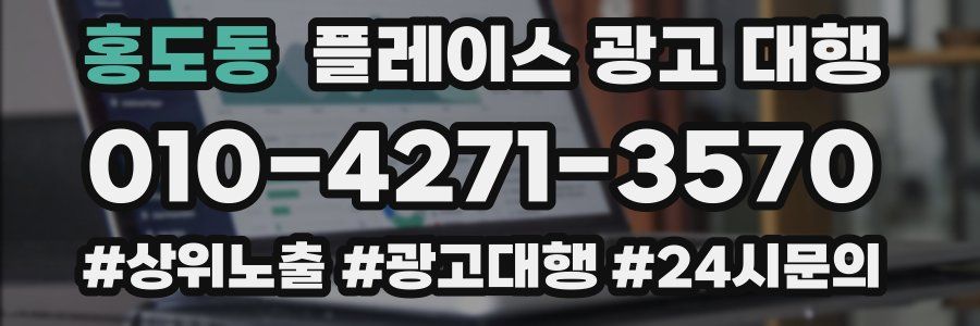 홍도동 플레이스 광고 대행