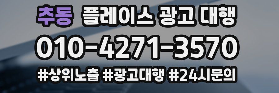 추동 플레이스 광고 대행