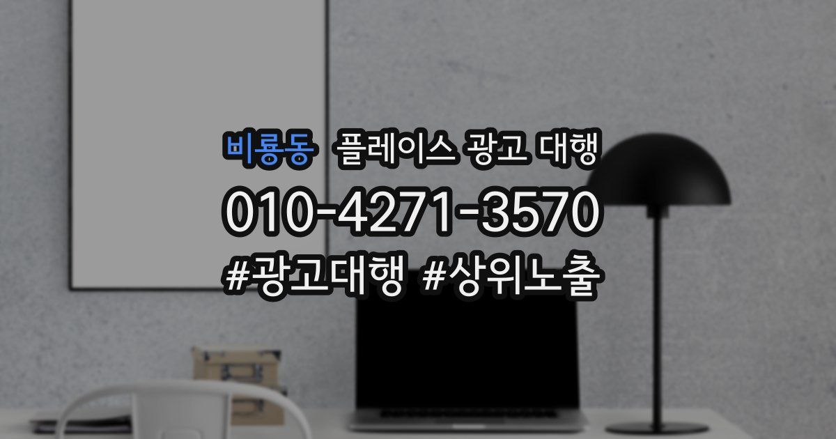 비룡동 플레이스 광고 대행