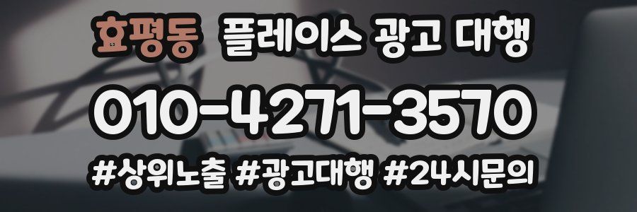 효평동 플레이스 광고 대행