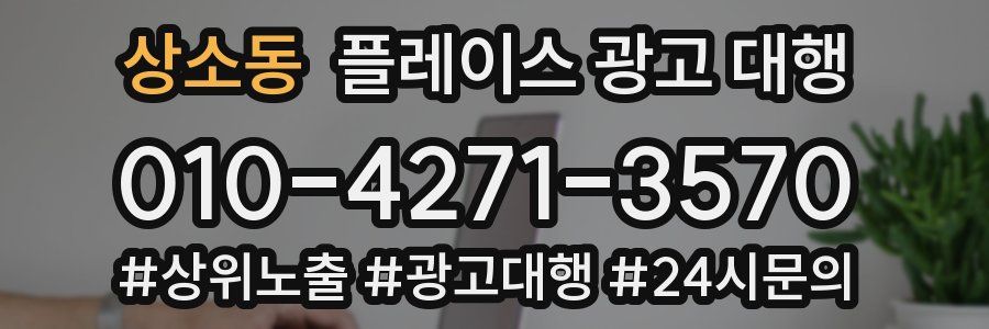 상소동 플레이스 광고 대행