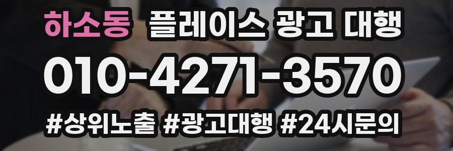 하소동 플레이스 광고 대행