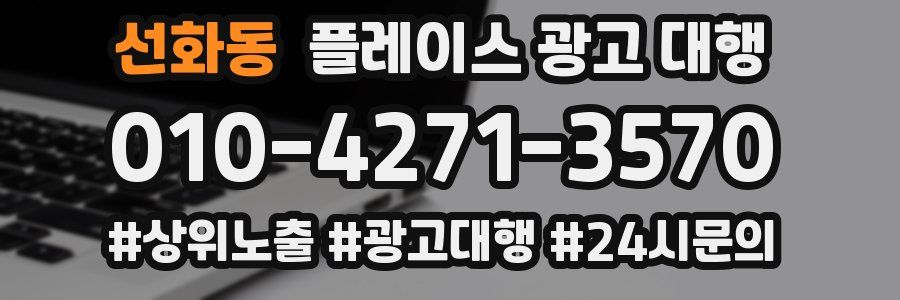 선화동 플레이스 광고 대행