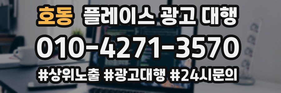 호동 플레이스 광고 대행