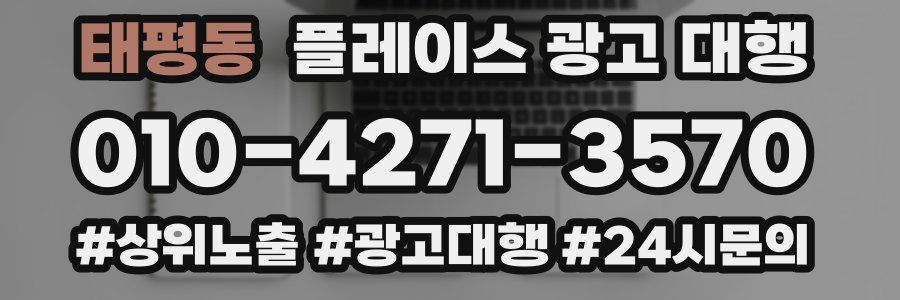 태평동 플레이스 광고 대행