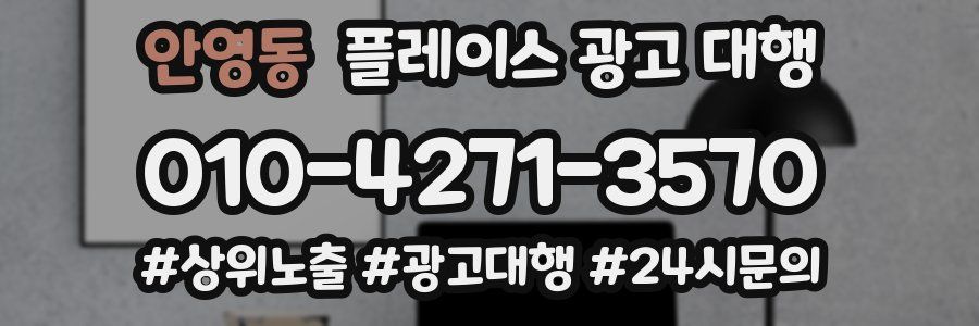 안영동 플레이스 광고 대행