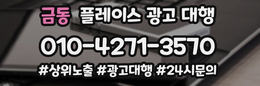 금동 플레이스 광고 대행