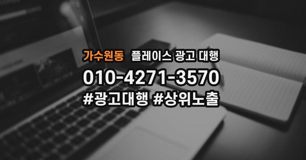 가수원동 플레이스 광고 대행
