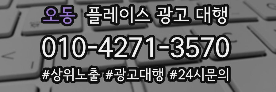 오동 플레이스 광고 대행