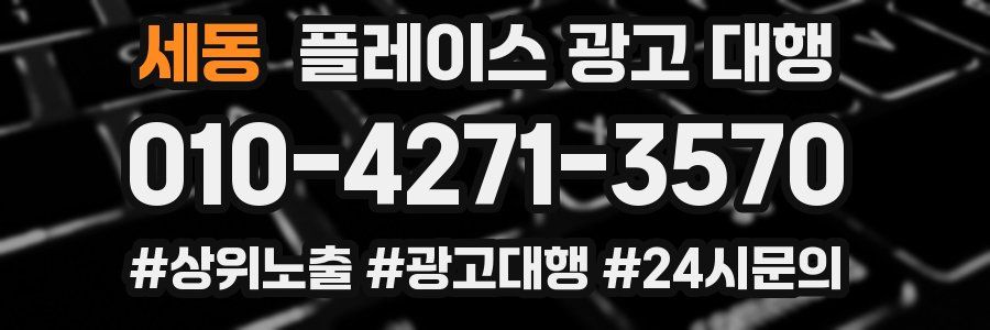 세동 플레이스 광고 대행