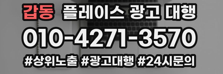 갑동 플레이스 광고 대행