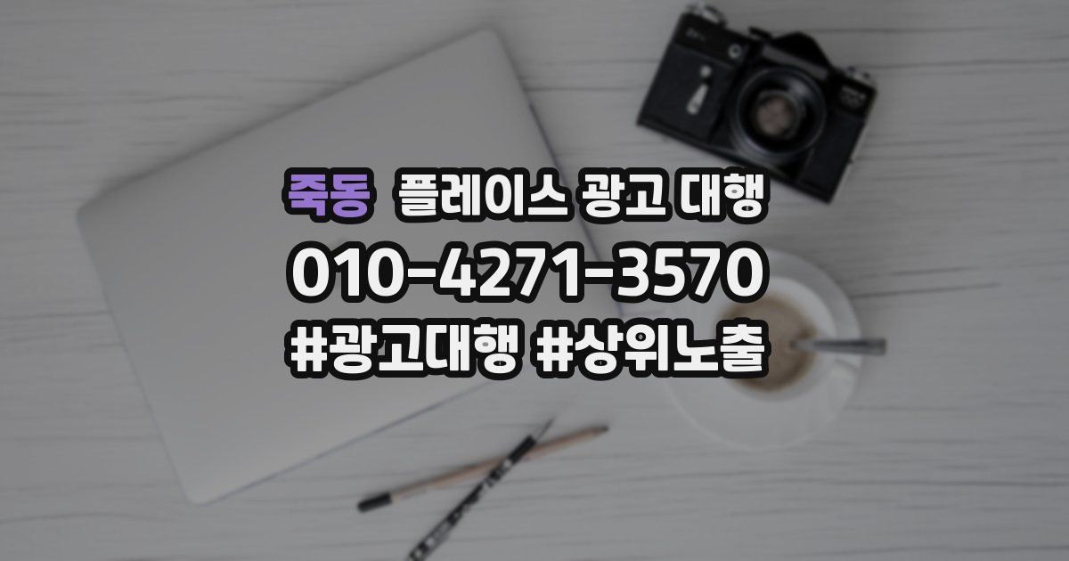 죽동 플레이스 광고 대행