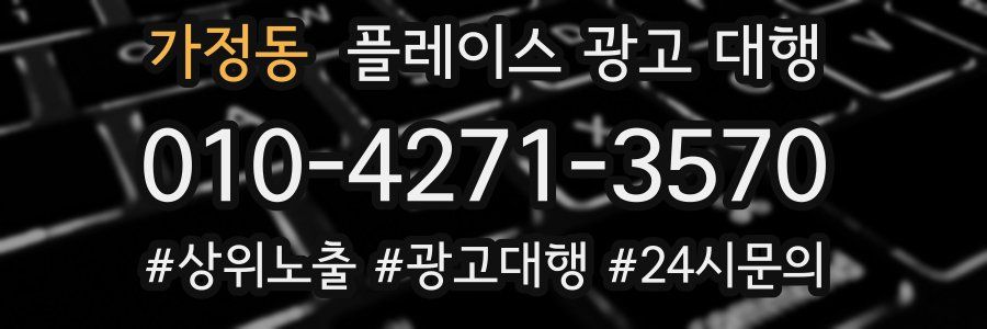 가정동 플레이스 광고 대행