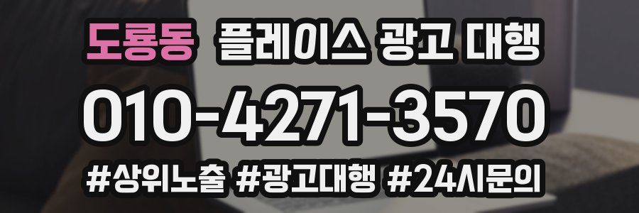 도룡동 플레이스 광고 대행