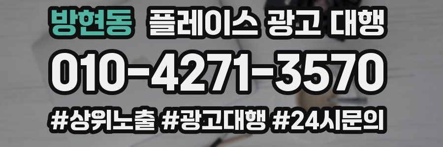 방현동 플레이스 광고 대행