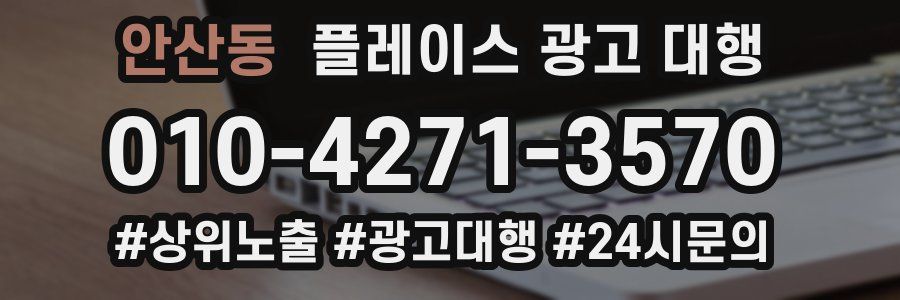 안산동 플레이스 광고 대행