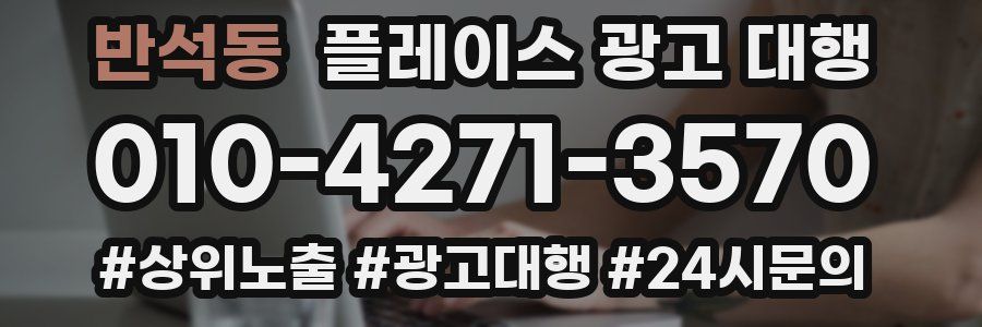 반석동 플레이스 광고 대행