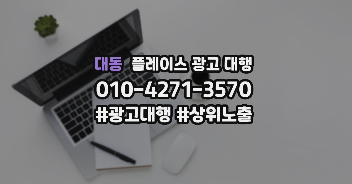 대동 플레이스 광고 대행