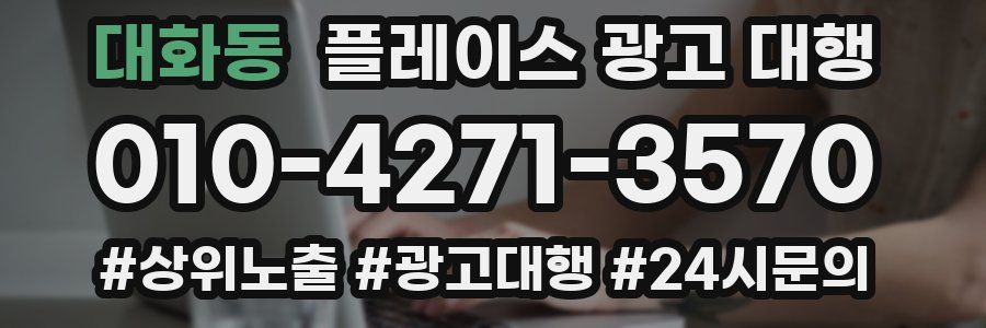 대화동 플레이스 광고 대행