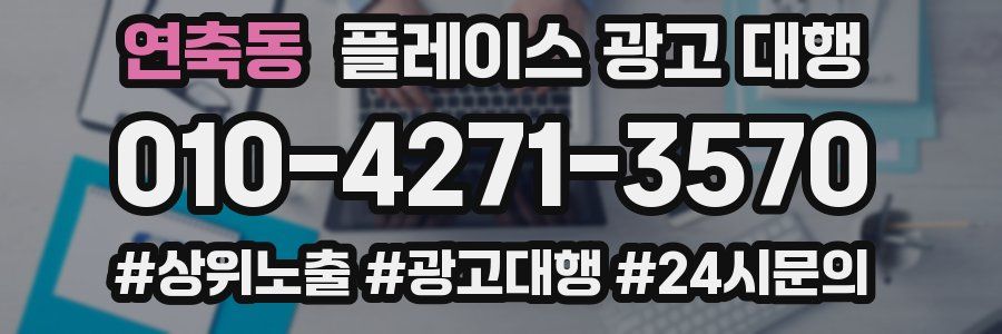 연축동 플레이스 광고 대행