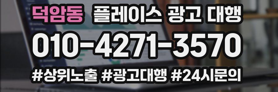 덕암동 플레이스 광고 대행