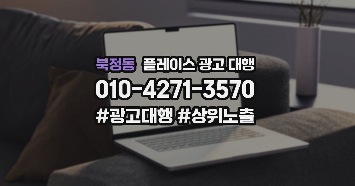 북정동 플레이스 광고 대행