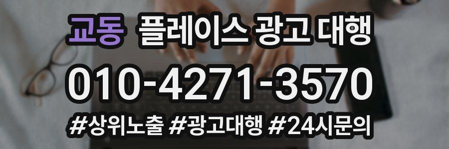 교동 플레이스 광고 대행