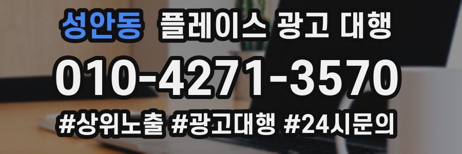 성안동 플레이스 광고 대행